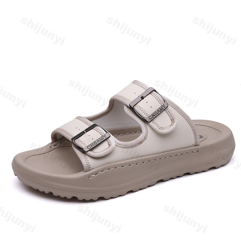 Men's Slippers 2025 Summer Breathable Outdoor Beach Sandals Non Slip Flip Flops New Flat Slippers High Quality Men's Shoes
