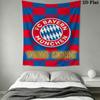 Custom Fc Bayern Munich Wall Hanging Printed Fabric Blanket Decorative Tapestries for Bedroom Living Room Home Decor