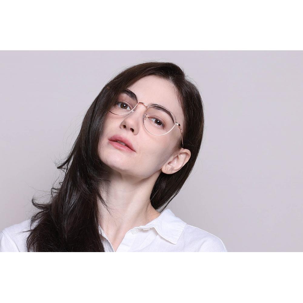 Full Rim Oval Rose Gold Smartbuy Collection Xinyi T3046 C3 Fashion Unisex Eyeglasses