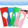 Closet Rack Dividers, 8 Colors Closet Dividers for Hanging, Clothing Plastic Rack Size Dividers Rectangular Reble Closet Separators Closet Labels