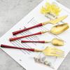 Luxury 304 Stainless Steel Dinnerware Set Matte Gold Tableware Western Knife Fork Tea Spoon Cutlery Set Patry Kitchen Silverware