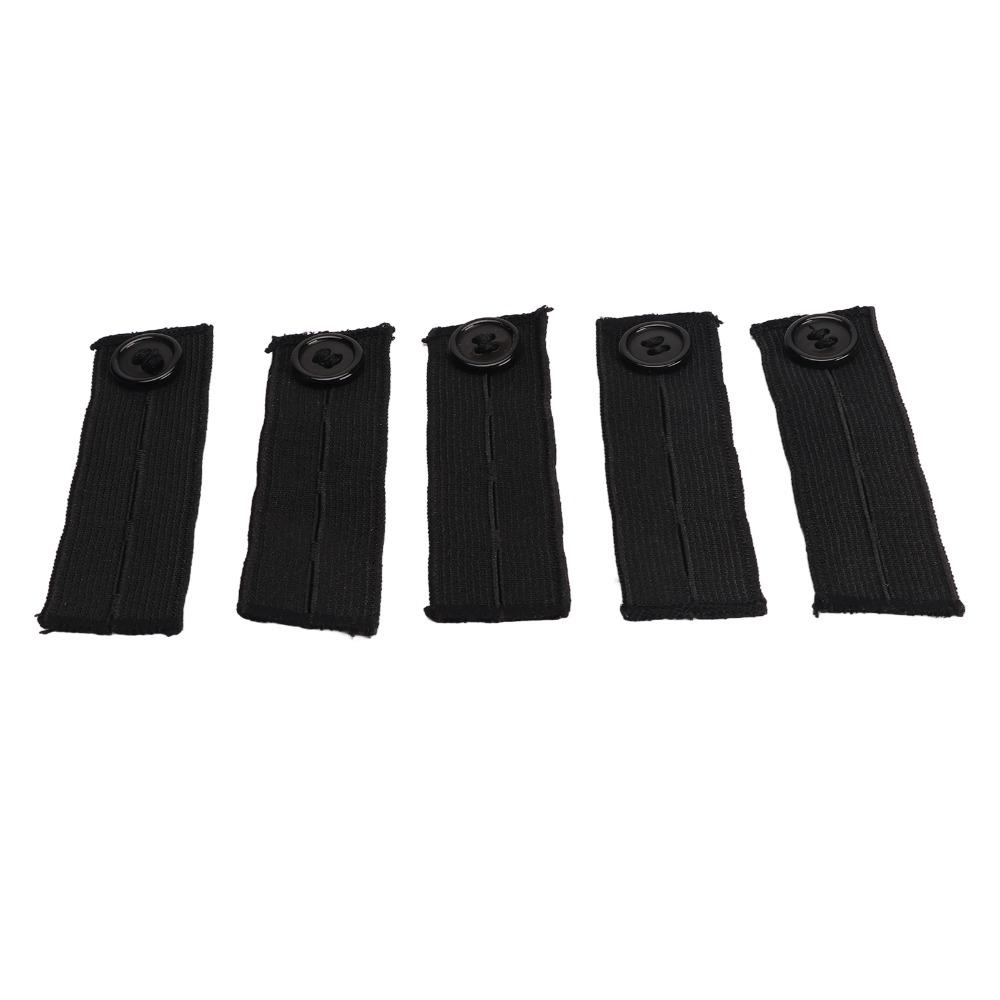 5pcs Elastic Cotton Waistband Extenders Adjustable Waistband Button Extenders For Men