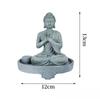 Antique Green Sandstone Buddha Statue: Zen Craftwork Water Feature for Home Decoration & Chinese Tea Pet Ornament.