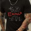 Unisexs Cotton Math Equations TShirt with Emc ScienceThemed Casual Crew Neck Tee for Gym Outdoor Activities Unisex Clothing
