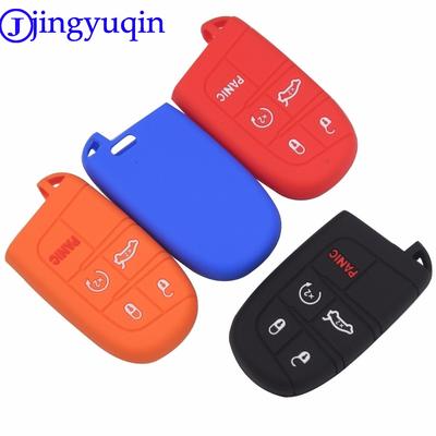 Jingyuqin Télécommande 5 Boutons Caoutchouc Silicone Étui Housse Pour Jeep Renegade Acier Dur 2016 Smart Protéger Accessoires Peau