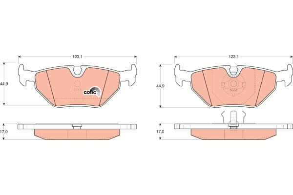 Trw Brake Pads Gdb917 Rozmiar 007