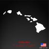 Vinyldecalking Hawaiian Islands Map Vinyl Decal - Hawaii Sticker Window Laptop Car Bumper HI 6.5" X 3.5" Color White