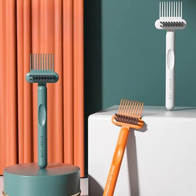 Brosse de nettoyage pour peigne, outil de nettoyage pour peigne à friser à coussin d'air creux simple
