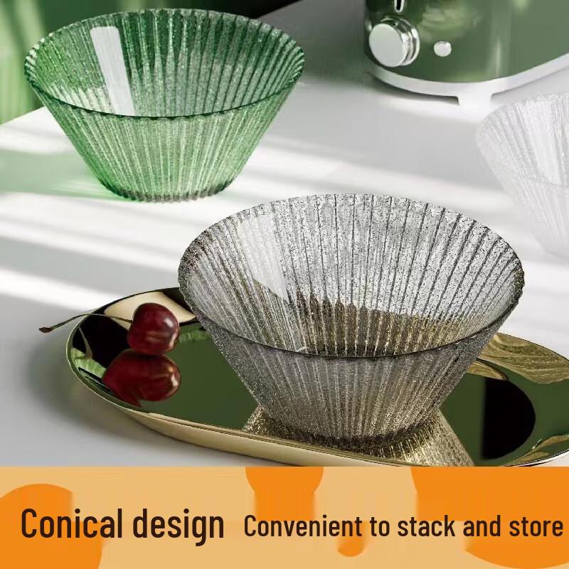 Japanese Style Large Capacity Glass Serving Bowl