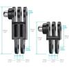 HSU Adjust Arm Straight Joints Mount, Long and Short Same Direction Straight Joints Mount for GoPro Hero 13 12 11 10 9 8 7 6 5 4 3 3+ 2 1, AKASO