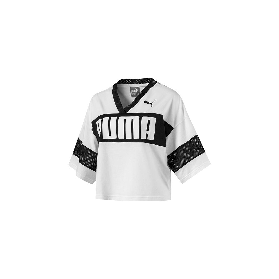 (WMNS) PUMA Urban Sports Short Sleeve White Women s 851952-02 S