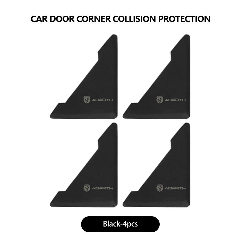 NGB5   For Abarth 4Pcs Car Door Corner Cover Anti-Scratch Protection Sticker Auto Accessories FIAT 500 FR Doblo Siena Tipo Stilo UNO