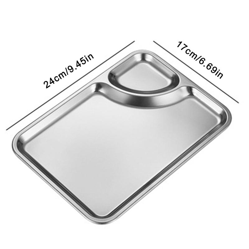 Fruit Dumplings Snack Vinegar Dish Food Tableware Container Korean Gold Dinnerware Rectangle Stainless Steel Sauce Dipping Tray