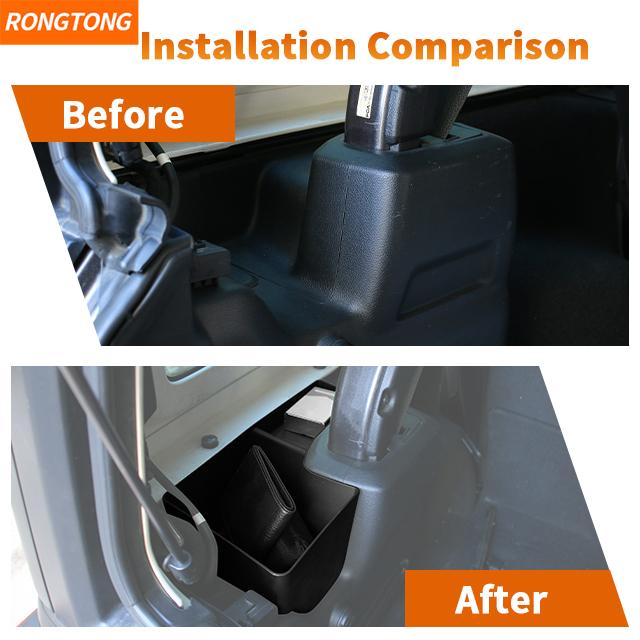 New Car ABS Boot Side Storage Box Suitable for Jeep Wrangler 4-door JL2018+ Car Interior Accessories