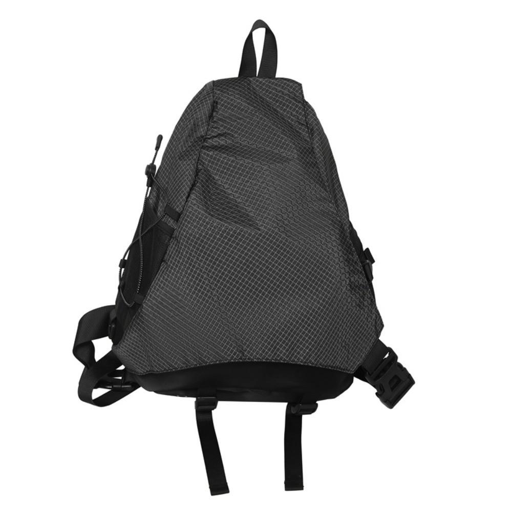 

Регулируемая нагрудная сумка для занятий спортом на открытом воздухе, водонепроницаемая мужская наплечная сумка, нейлоновая сумка-кроссбоди, для велоспорта чёрный