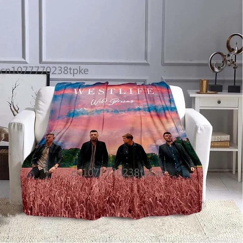 Irland Westlife Klassisches Poster Gedruckte Decke, Überwurfdecken, für Sofa Bett Büro Auto, Geburtstagsgeschenk,Decke