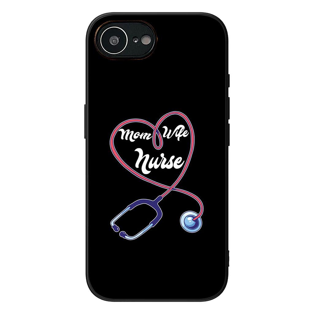 

Cover for Apple iPhone 16 15 14 Plus 13 12 Mini 17 Pro Max + ProMax 16E Air 16+ 15+ Case Nurse Doctor Stethoscope Tooth Dentist iPhone 13 Pro Max