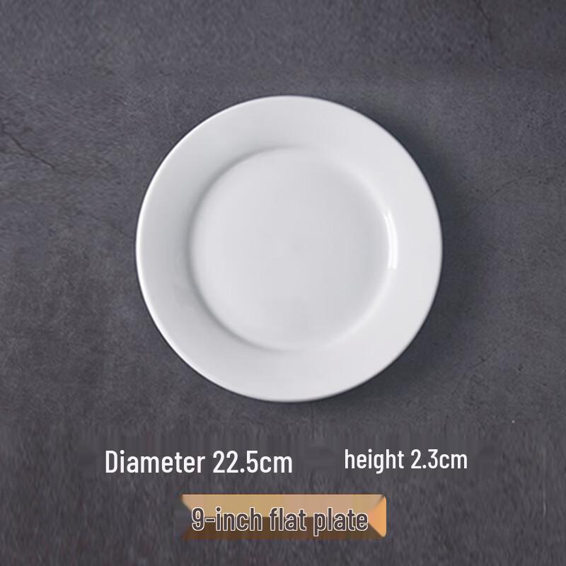 

Pure White Round Ceramic Dinner Plate