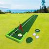 Golf Green Putting Mat Foldable Game Practice Trainer Aid Portable for Beginners,
