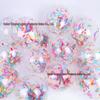 12" Transparent Sequin Balloon with Confetti - Colored Balloon for Christmas Party Decor
