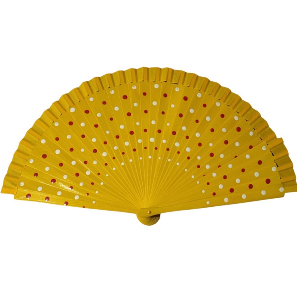 Vintage Flamenco Spanish Folding Fan Wood Handle Decorative Fan Dancing Fan Filming Props