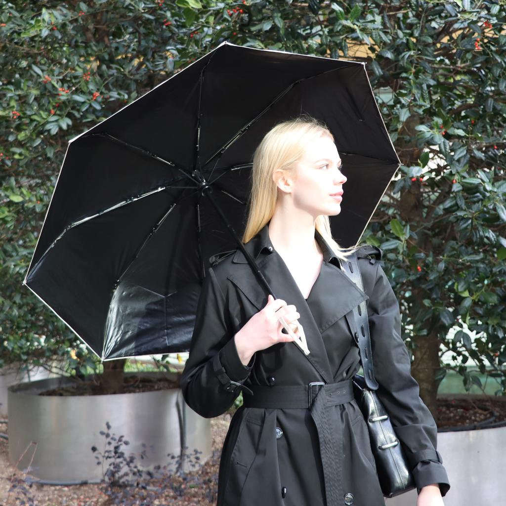 Biggdesign Moods Up Yellow Automatic UV Umbrella, Windproof, Quick-Drying, Compact Size For Bags