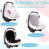 Infant Basket Cover Keep Warm Safe 360 Degree Windproof Protection Baby Basket Cover for Strollers Carriers