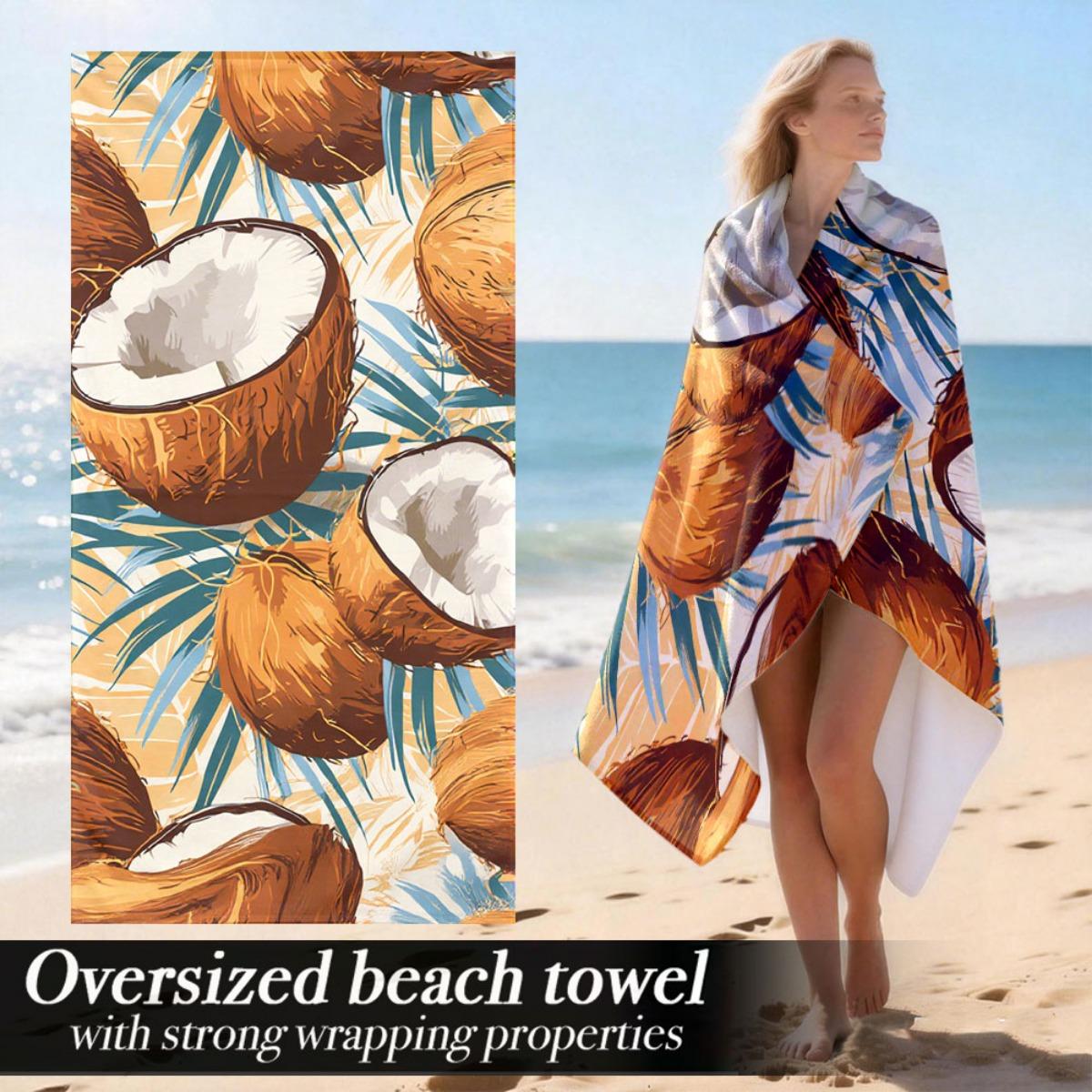 

Luxury Oversized Beach Towel | Plush Absorbent Lightweight Microfiber Towel With Strong Wrapping Properties | Suitable For Pool, W40*H60(CM)
