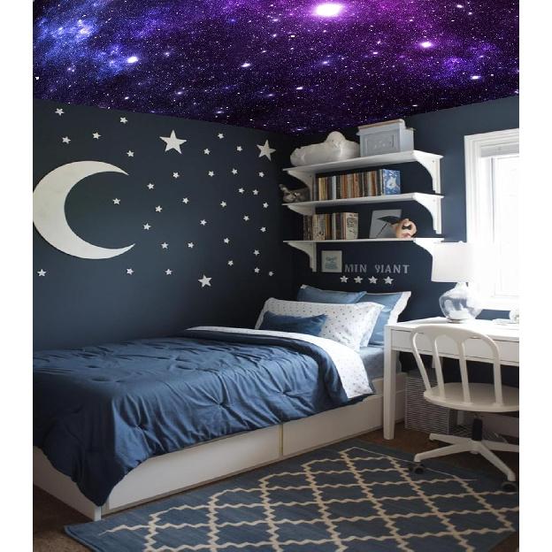 Galaxy Tapestry Space Night Starry Stars Tapestry Universe Mysterious Nebula Ceiling Wall Hanging Decor for Bedroom Living Room Dorm(51'' X 60'')