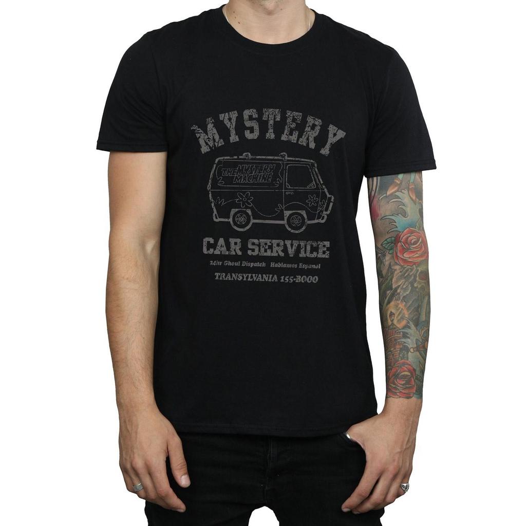 Scooby Doo Mens Mystery Car Service Cotton T-Shirt
