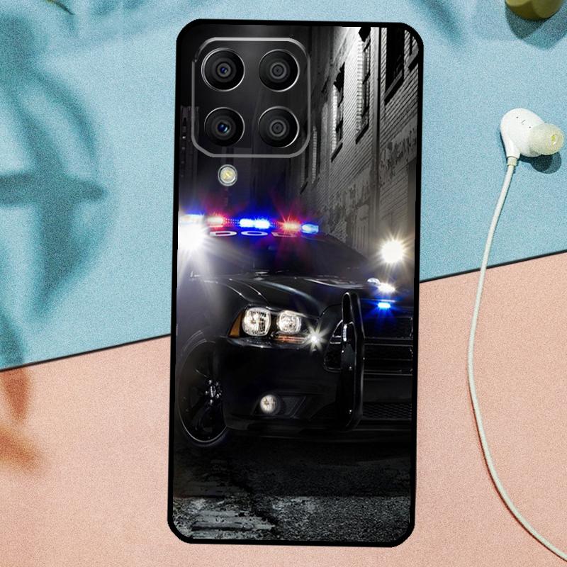 Police Cars Light At Night For Samsung Galaxy M21 M31 M11 M13 M33 M53 M16 M06 M12 M14 M15 M35 M55 M34 M54 M32 M52 Case
