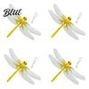Dragonfly Garden Art Accessory 3D Simulation Outdoor Fake with Keychain Artificial Decoration Insect Model for Yard Courtyard Patio Flower Beds