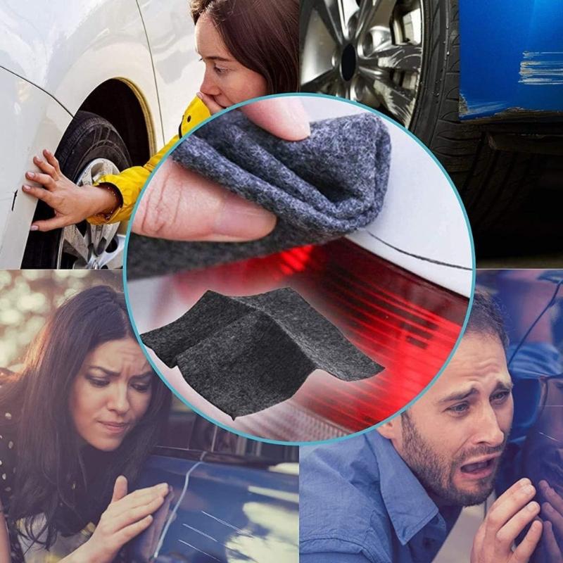 8Pcs Paint Sparkles Cloth Car Scratch Remover Microfiber Pads Effortless Surfaces Restoration For All Vehicle Paint