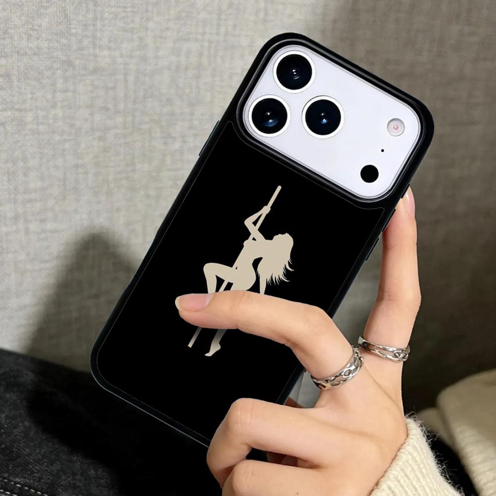 Capa Case for iPhone 17 Air 16 Pro Max 15 Plus 11 13 Mini 14 12 Back Phone Cover Pole Dancer Dancing