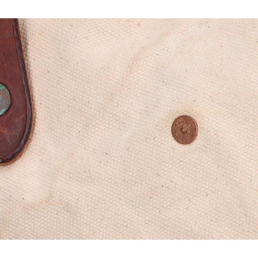 RRL Logo Canvas Leather Handle 2WAY Shoulder Bag Tote Bag Off whiteUsed