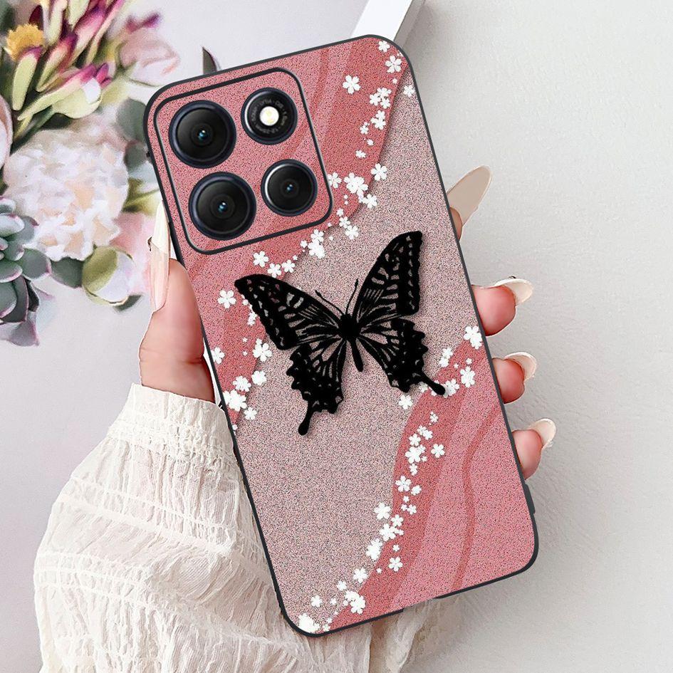 For Motorola Moto G86 Power 5G Case New Fashion Flower Bamboo Cat Cartoon Soft Silicone Back Cover For Moto G86 Power 2025 Coque