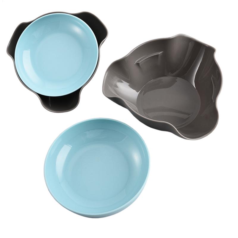 Snack Bowls Double Layer Serving Bowls Pistachios Bowl with Shell Storage Round Snacks Dish for Pistachios Cherries Popcorn