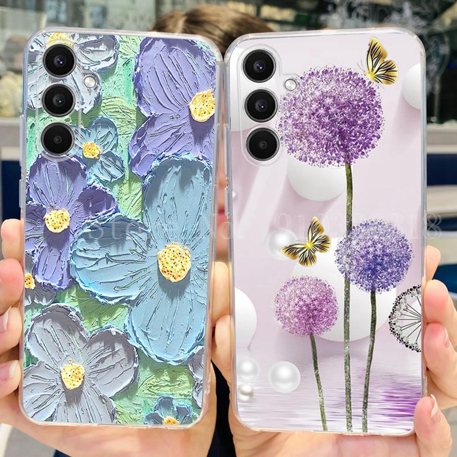 For Samsung Galaxy A14 A24 A34 A54 Case New Fashion Painted Cover Soft Silicone TPU Phone Case For Samsung A54 A 14 24 34 Fundas
