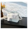 Niche bag women's new summer versatile shoulder messenger bag splicing portable small square bag