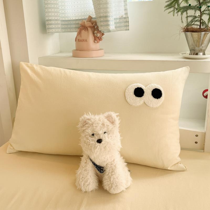 Sleep Grid (Student Season) A-class Ins Yarn Dyed Washed Cotton Pure Cotton Student Bed Three Piece Set