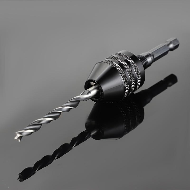 Schlüsselloses Bohrfutter, 1/4, 1/8, 1/16 Zoll Sechskant- und Rundschäfte Kleiner Bohrfutter-Wechseladapter