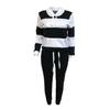 Trendy Two Pieces Set Ankle-banded Women Autumn Tracksuit Elastic Waist Pullover Women Hoodie Pants Set for Home