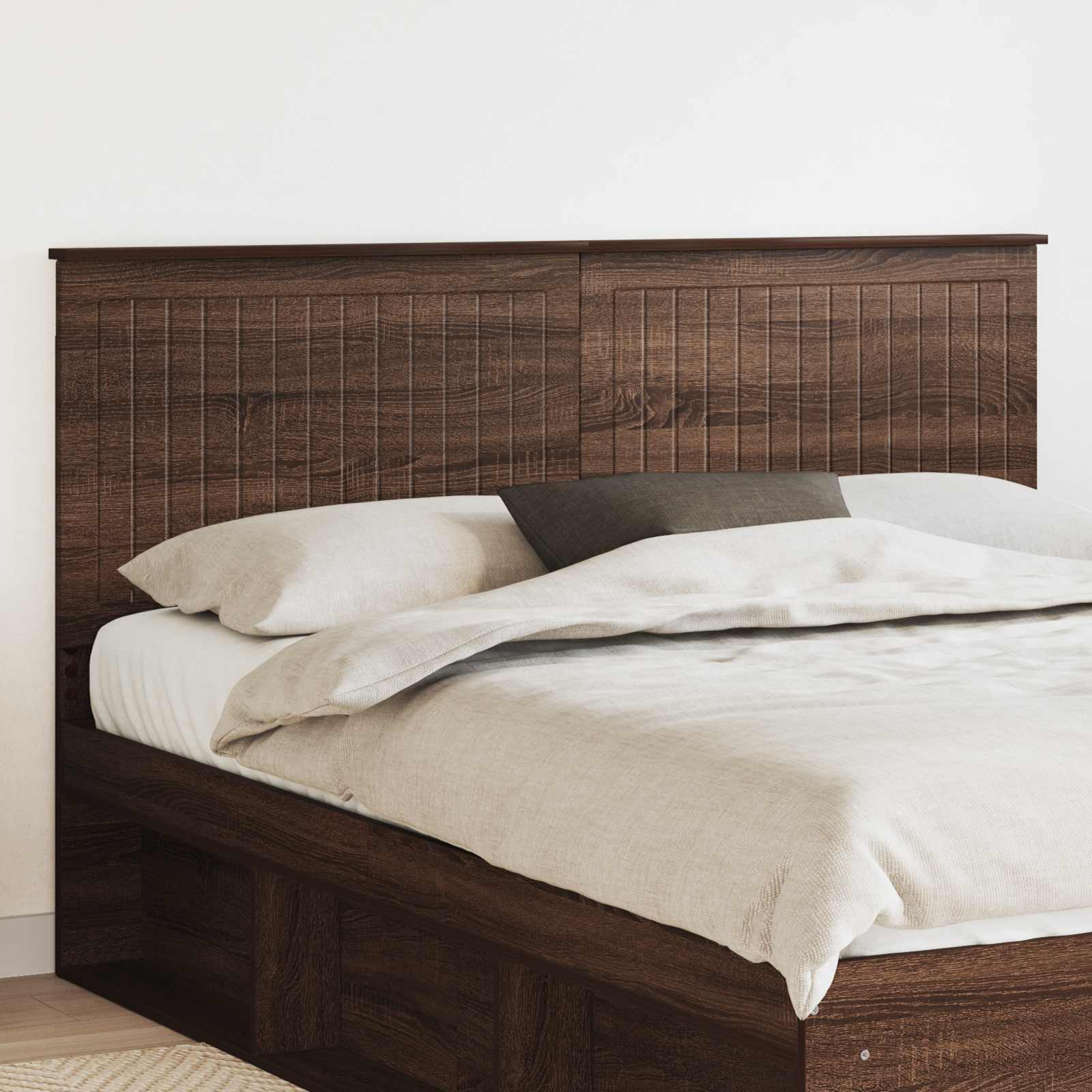 Kopfteil in Brauneiche-Optik 160 cm Spanplatte