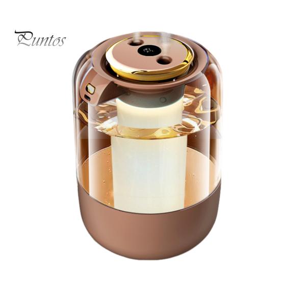 

Увлажнитель воздуха с цветной подсветкой, светодиодный дисплей влажности, две насадки, USB, увлажнитель с холодным паром, тихий домашний офис, спальня, диффузор для эфирных масел A бежевый