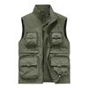 Men's Lightweight Breathable Multi-Pocket Vest for Spring/Autumn – Quick-Dry Outdoor Photography & Fishing Gilet with Stand Collar