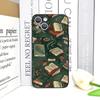 Vintage Totenkopf Blume Bücherregal Bemalte Handyhülle für IPhone 16 12 11 14 13 15 Pro Max Mini X XS XR SE2020 7 8 14Plus Weiche Hülle