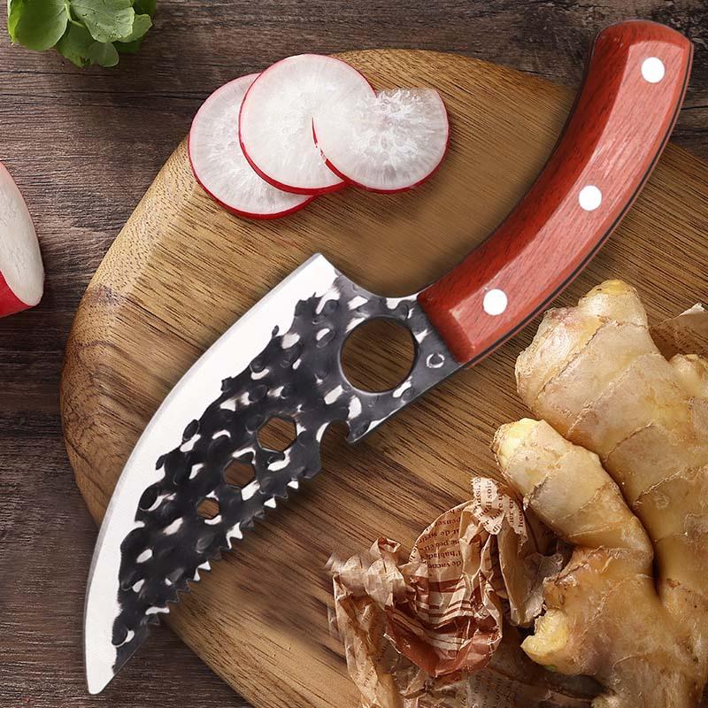 3PCS Stainless Steel Kitchen Knife Forged Boning Knife Professional Chef Knife Handmade Meat Cleaver Butcher Knife