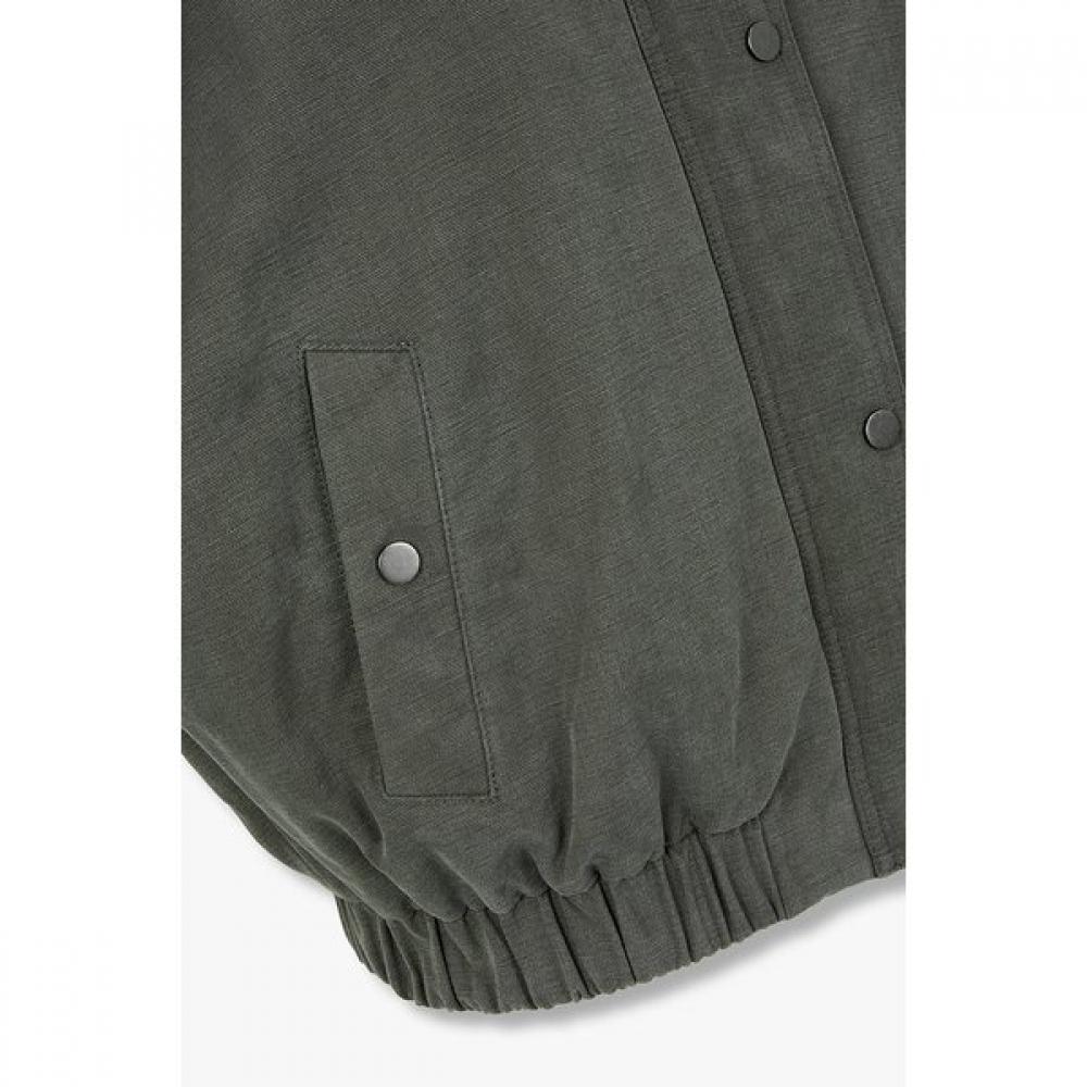 Studio Tomboy Contrast Collar Cotton Crop Jumper 9105413212