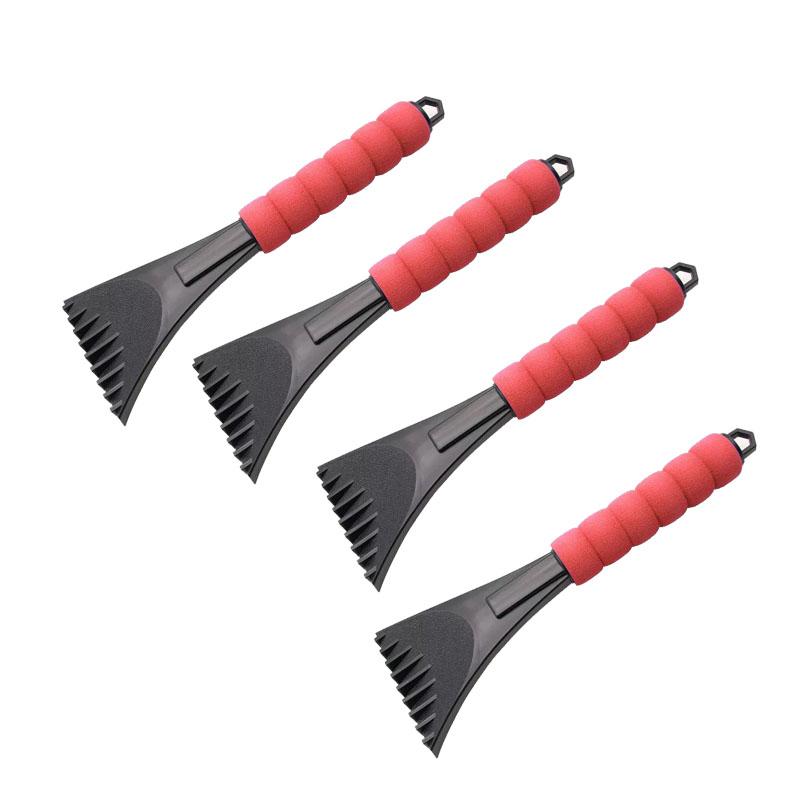 4pcs Snow Brush Snow Ice Removal Car Ice Scraper For Cars Winter Deicing Tool Multifunctional Automobile Snow Removing Deicer