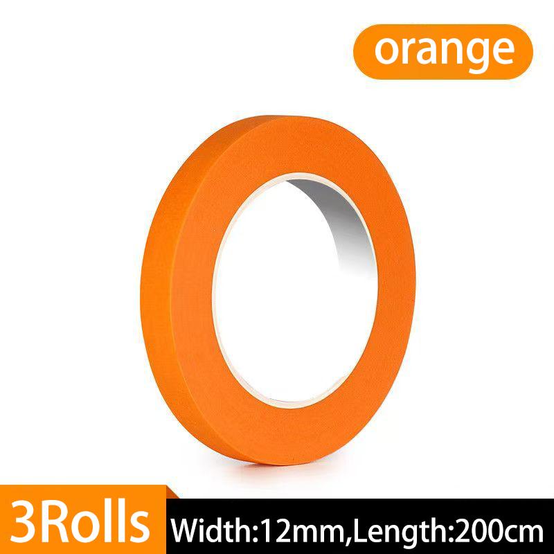 High-Adhesion Washi Tape for Cars Heat-Resistant Orange Stickers for Car Decoration Seam Filling and Car PaintingPinstriping Tape 3